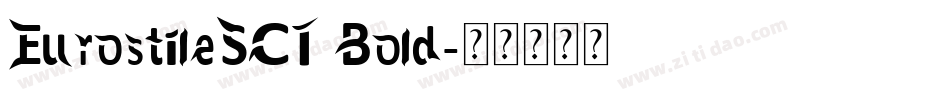 EurostileSCT Bold字体转换